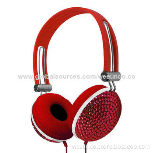 Hot-selling Colorful Wired Stereo Headphone with Strong Headband, Foldable, Many Colors/DesignNew